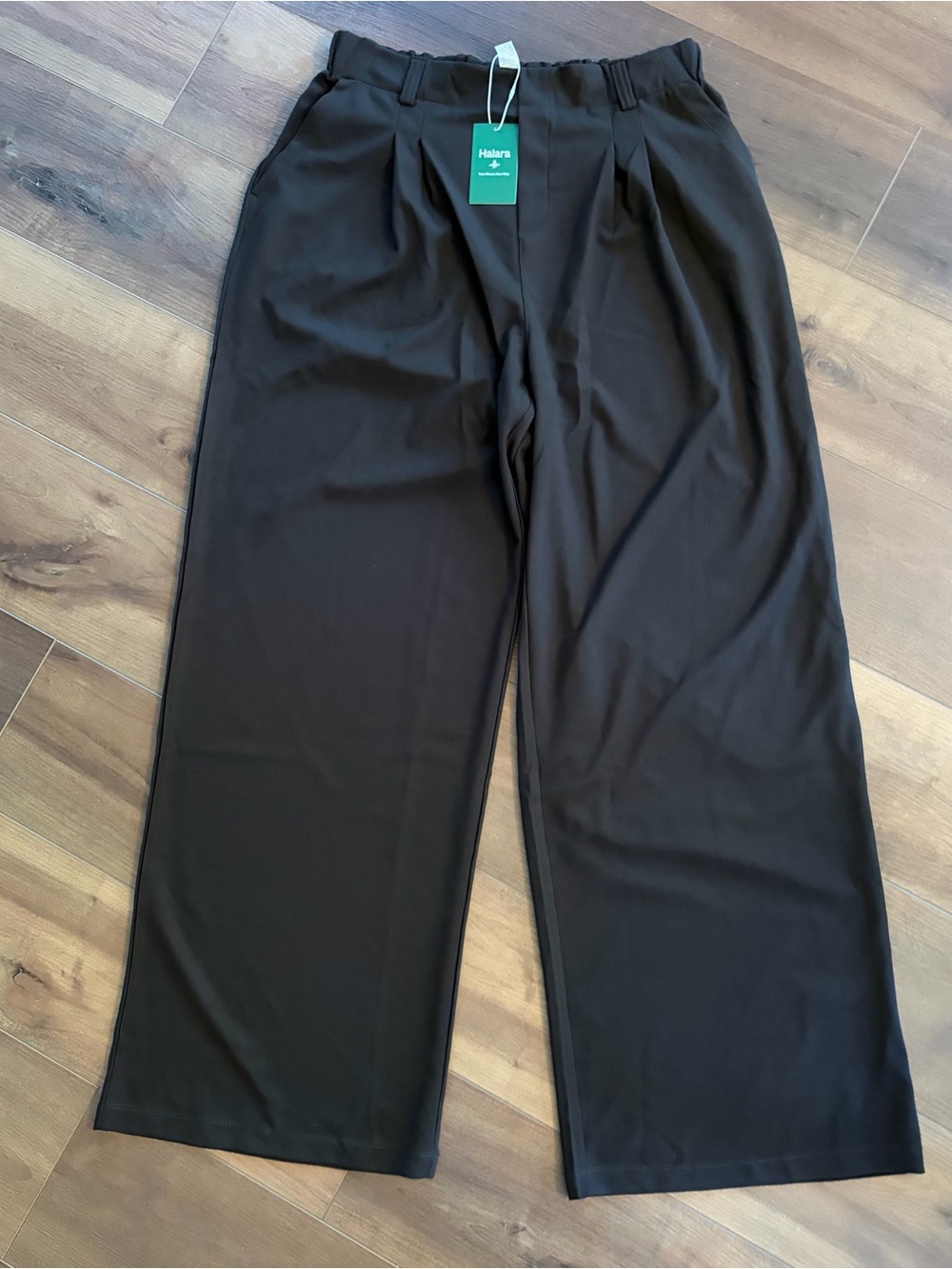 Halara Dark Brown Wide Leg Office Business Casual Pants Womens Size XL Extra Tal